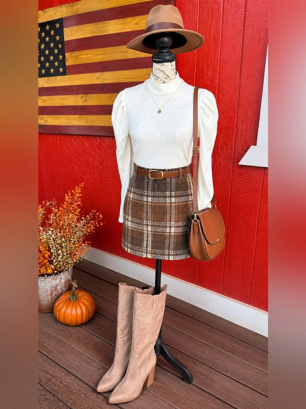 iris Cream Ribbed Cowl-Neck Sweater - Picture 6 of 6
